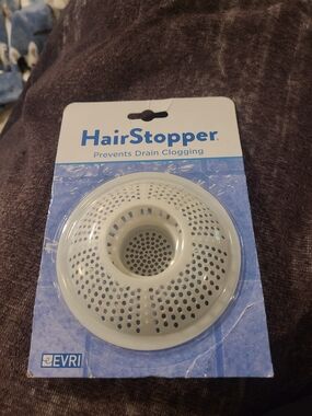 EVRI HairStopper Drain Strainer in White